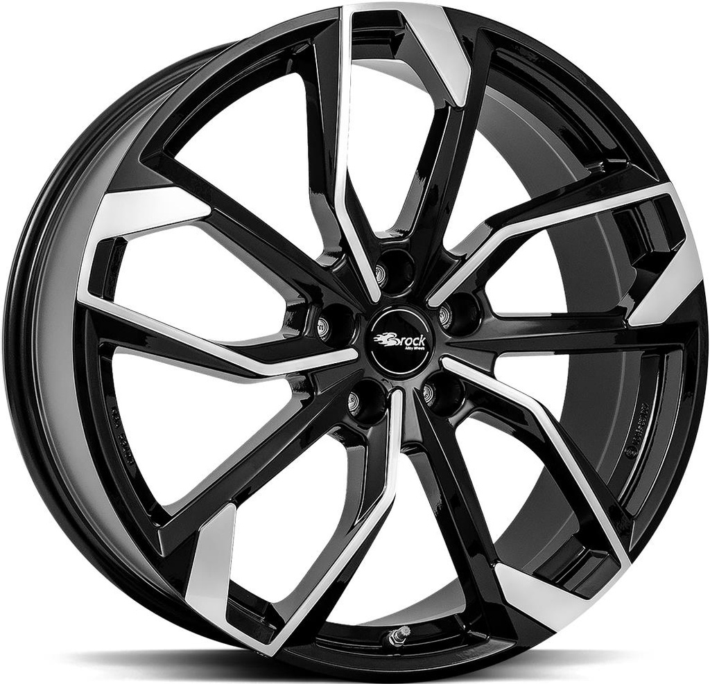 BROCK RC34 BLACK FULL POLISH 6.5x16 5/114.3 ET50 CB67.1