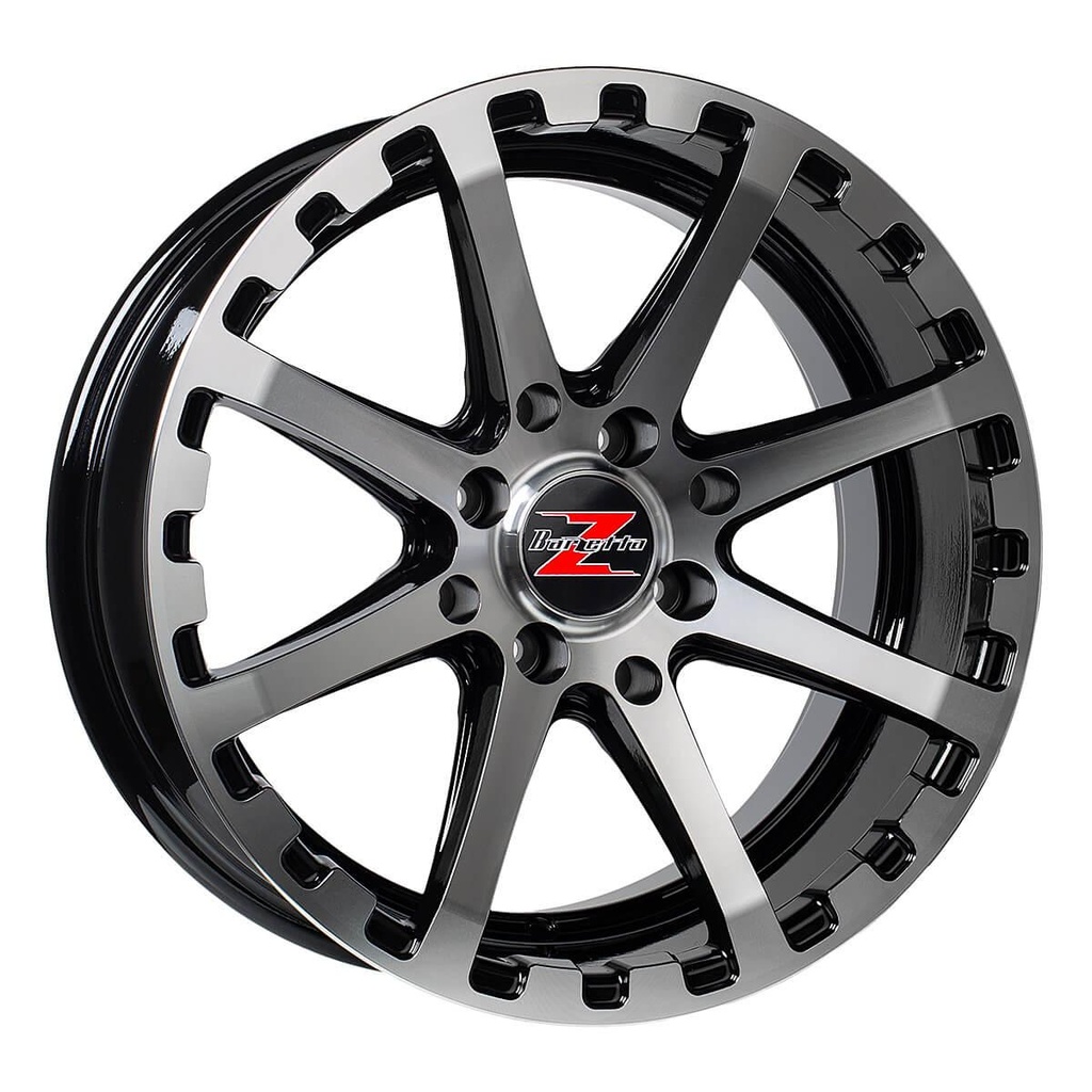 BARZETTA ATV BLACK POLISHED 7x14 4/115 ET10 CB89.1