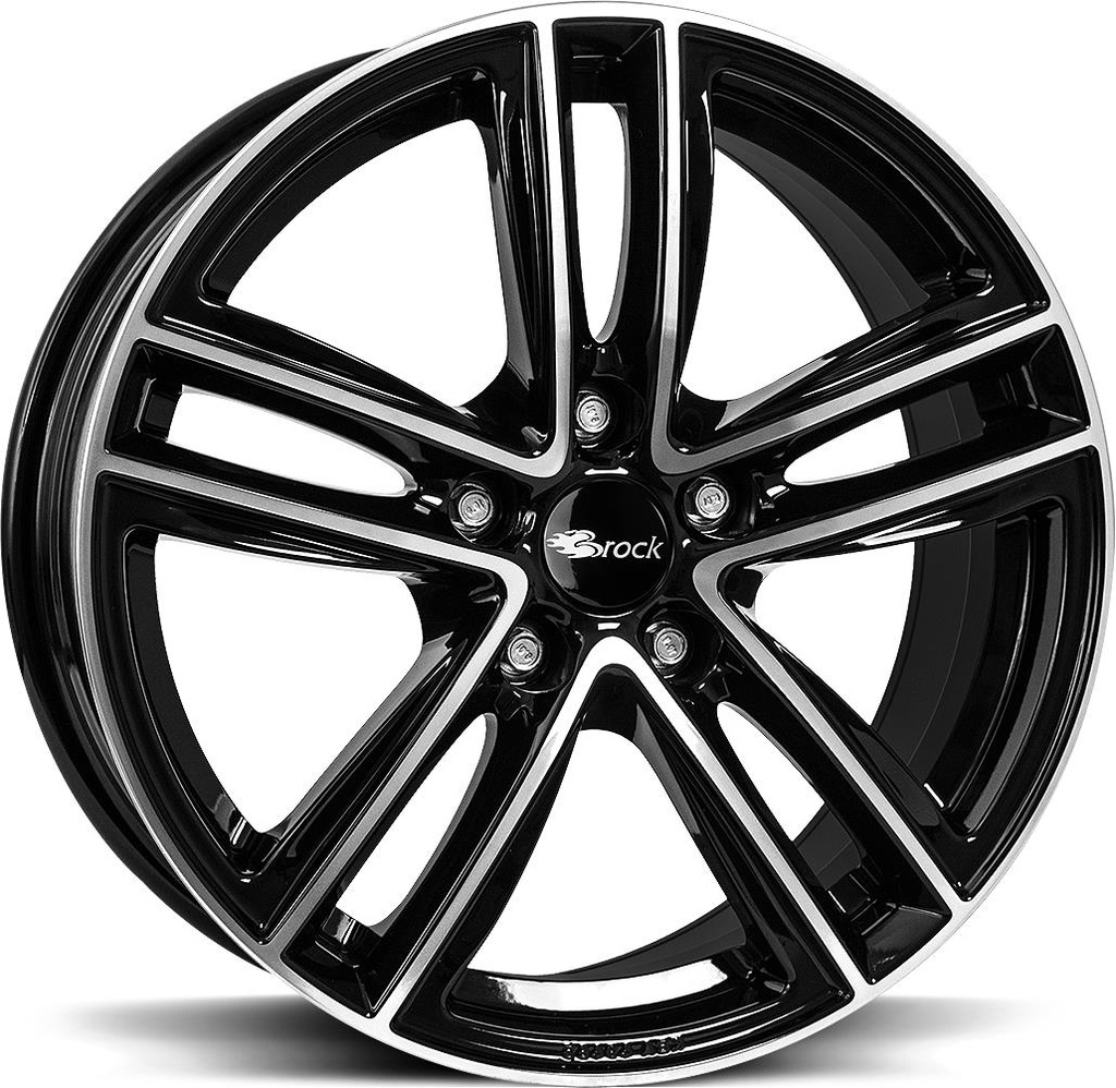 BROCK RC27 BLACK FULL POL 6.5x16 5/100 ET48 CB56.1